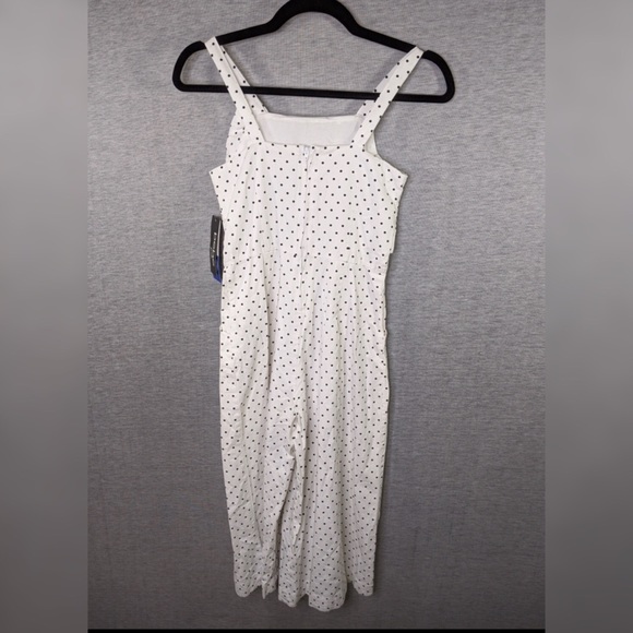 🎄 3/$35 👯♀️Host Pick⚡️Bebe Girls Polka Dot Jumpsuit (size small) - Picture 2 of 8